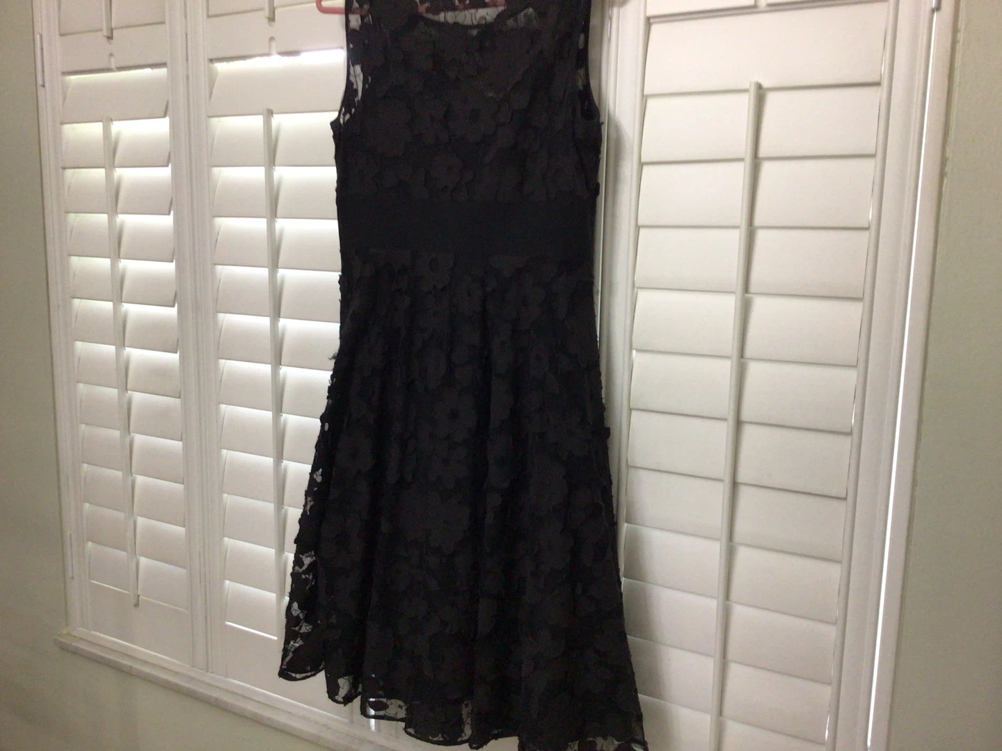 Black Lace Dress with Bow Belt - photo 2