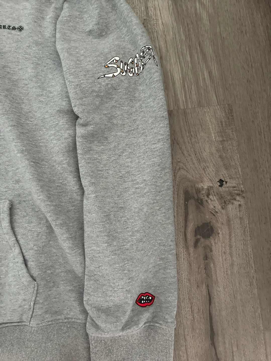 Chrome Hearts Grey Hoodie with Graphic Print - photo 3
