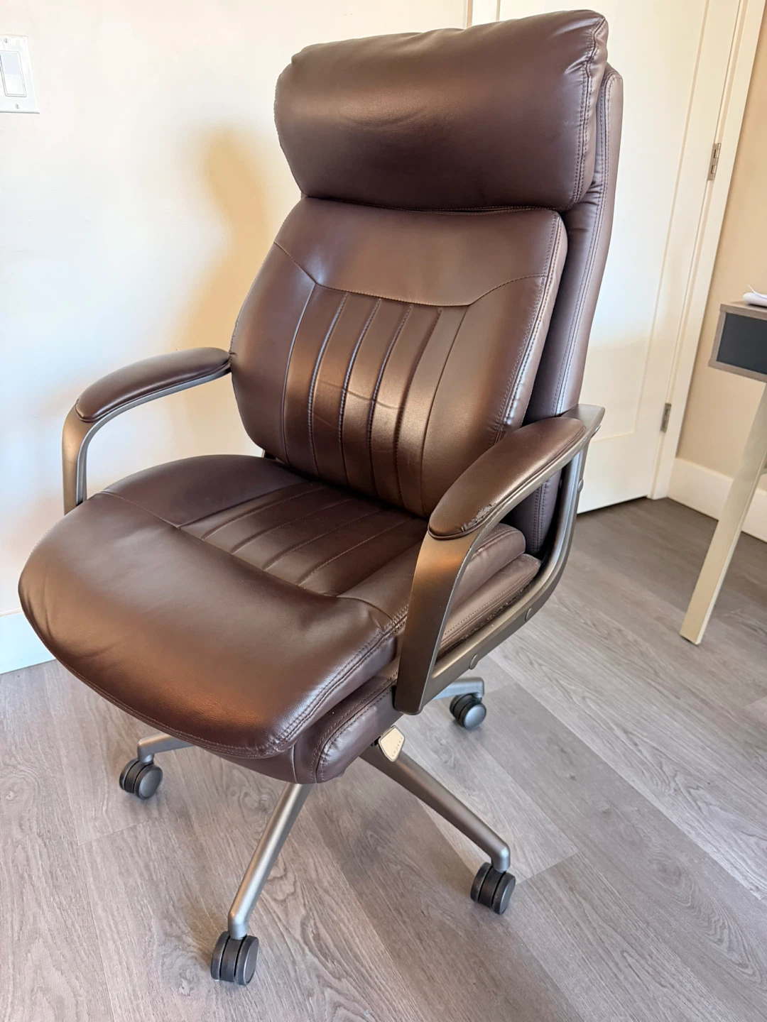 La-Z-Boy Executive Office Chair - Brown Faux Leather