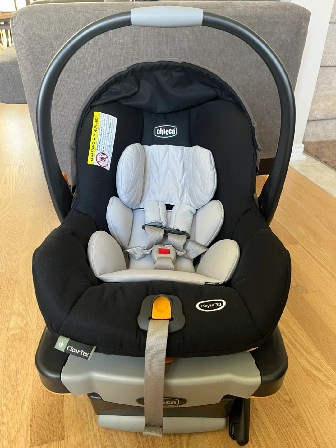 Chicco KeyFit 30 ClearTex Infant Car Seat and Base - Pewter