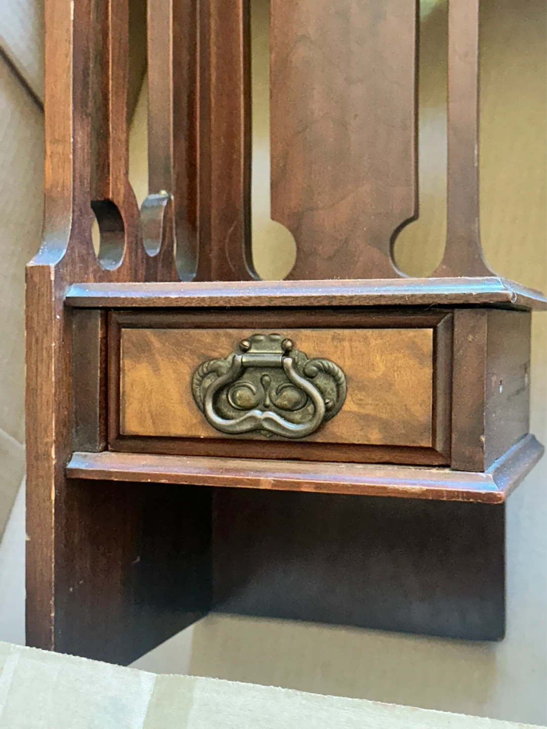 Small Art nouveau corner shelf - photo 2