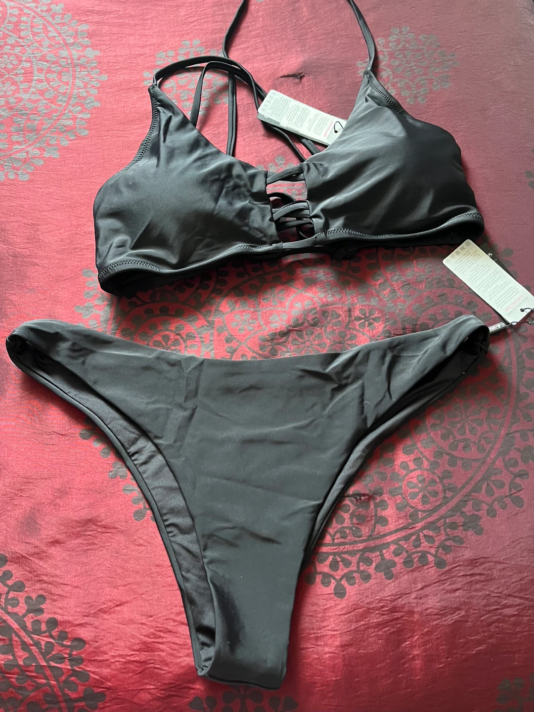 Relleciga Black String Bikini Set size Large/ X -Large - photo 3