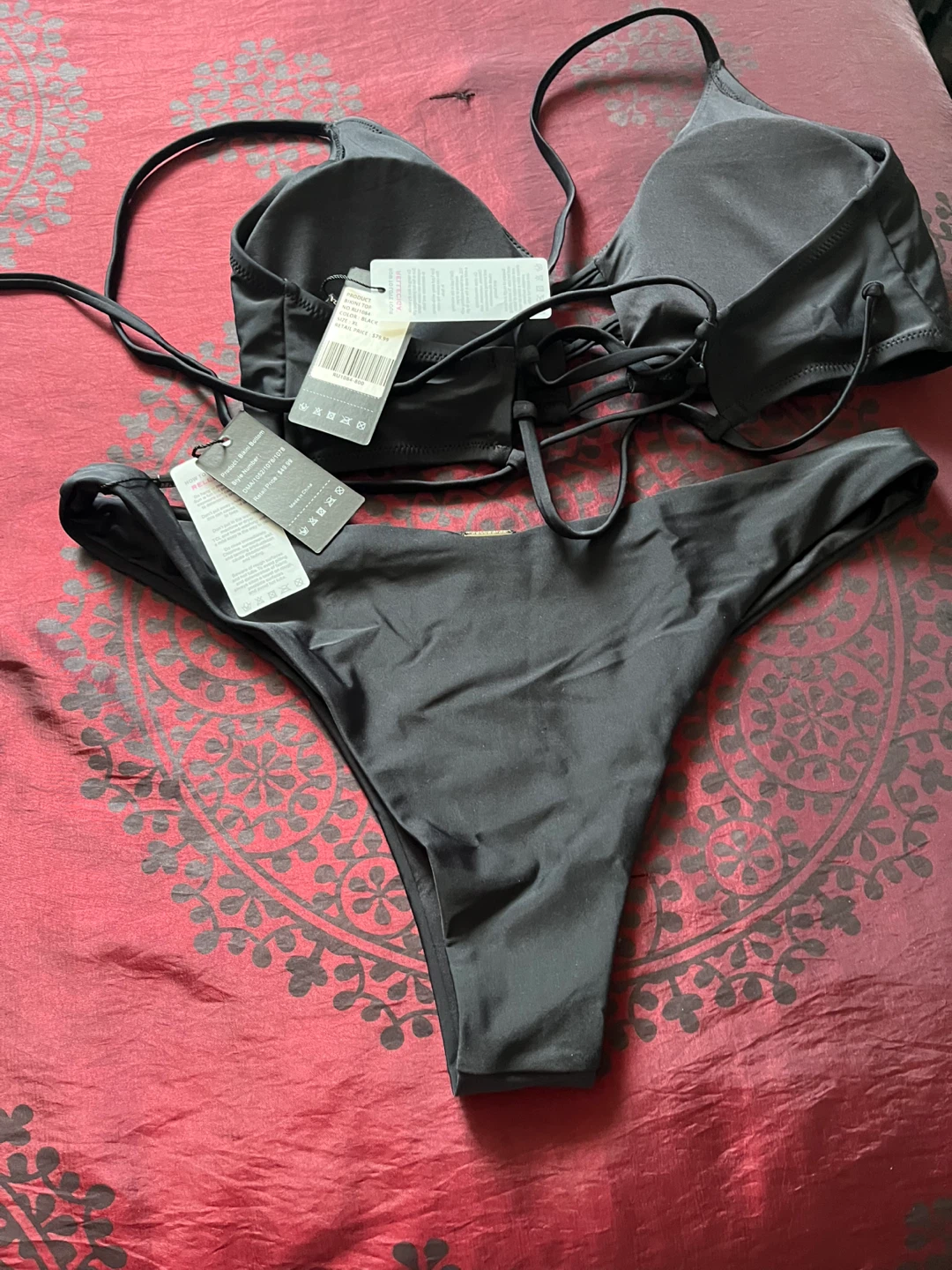 Relleciga Black String Bikini Set size Large/ X -Large - photo 5