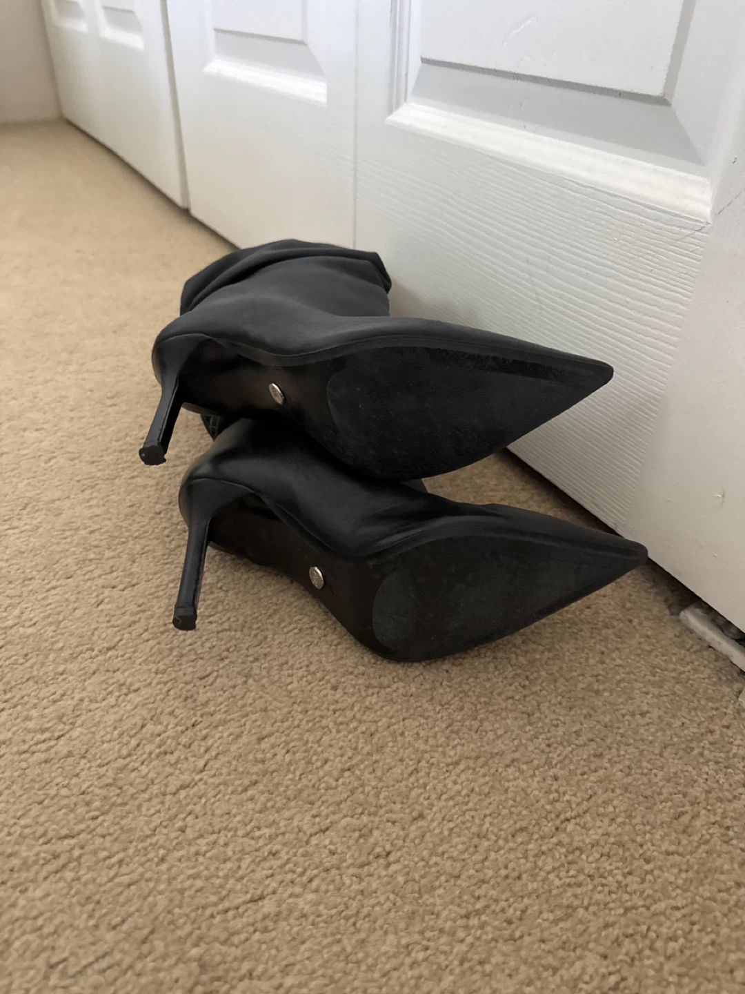 Zara Black Ruched Pointed Toe Stiletto Ankle Boots - photo 3