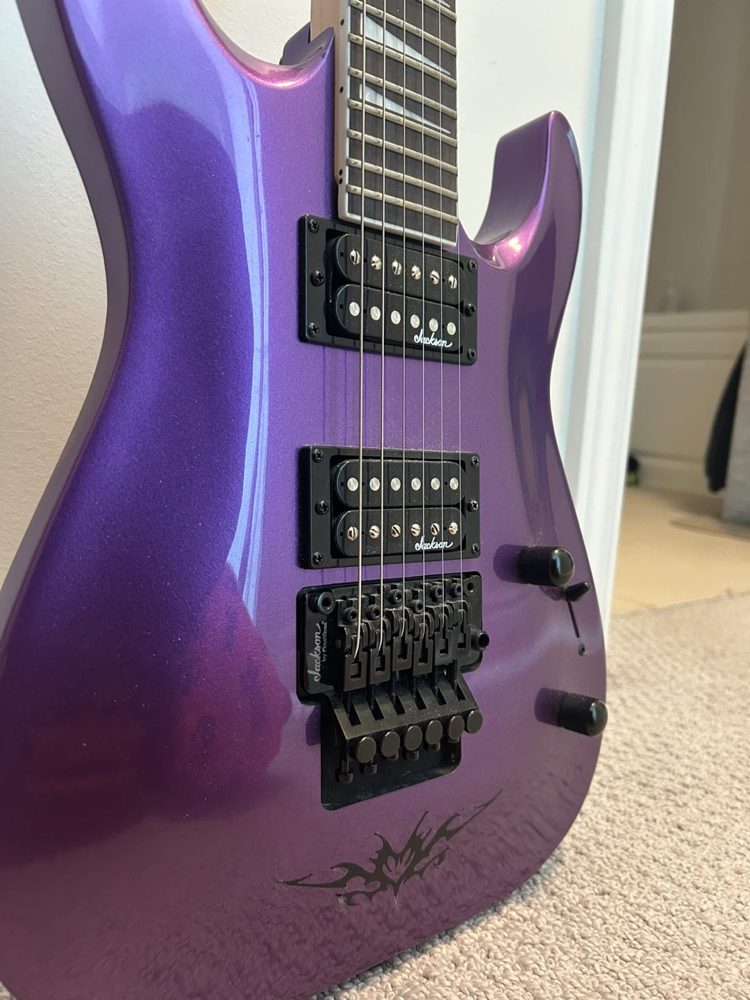 Jackson JS32 Dinky Electric Guitar – Purple - photo 2