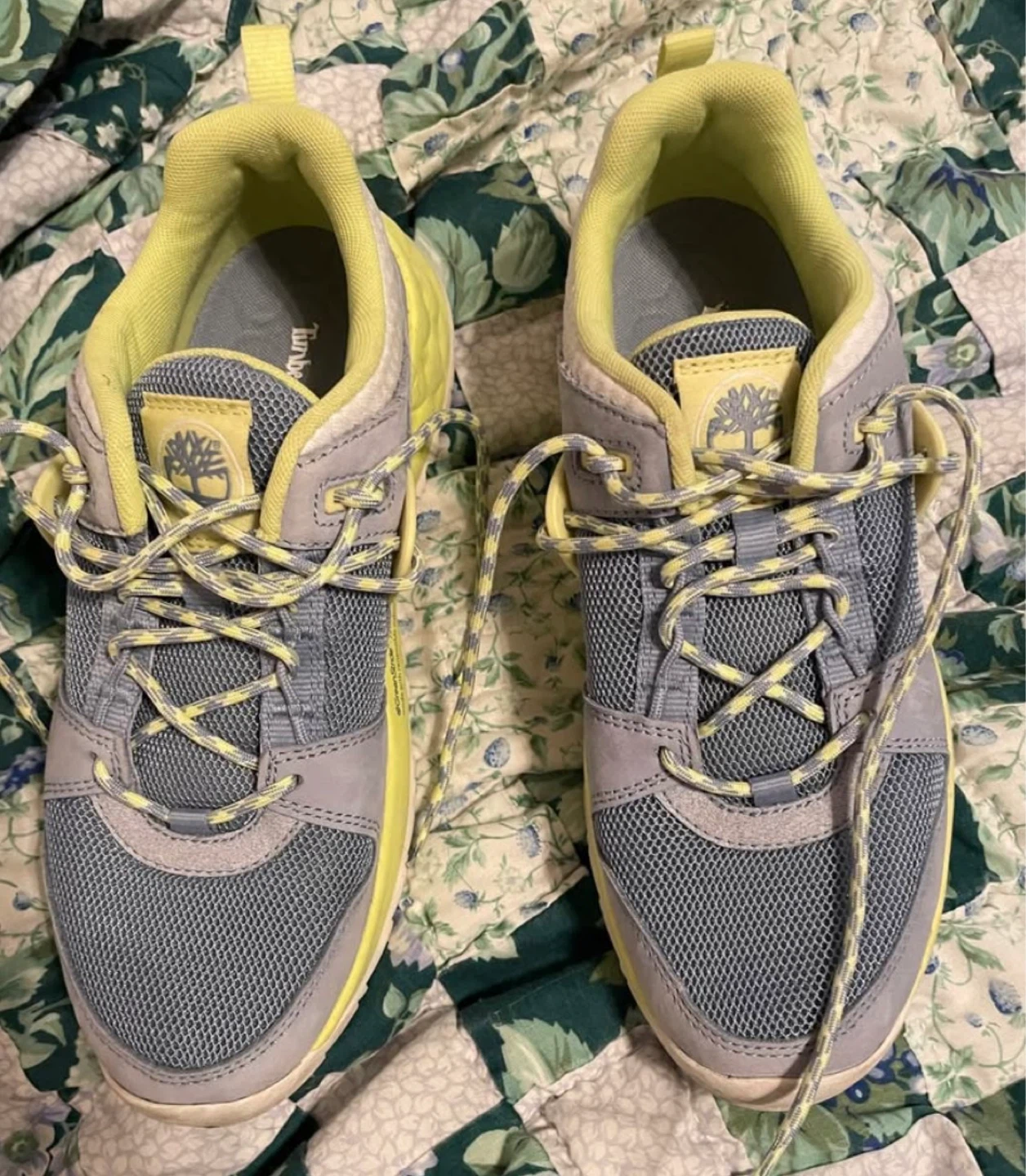 Timberland Women's Grey/Yellow Athletic Shoes Size 7 - photo 2