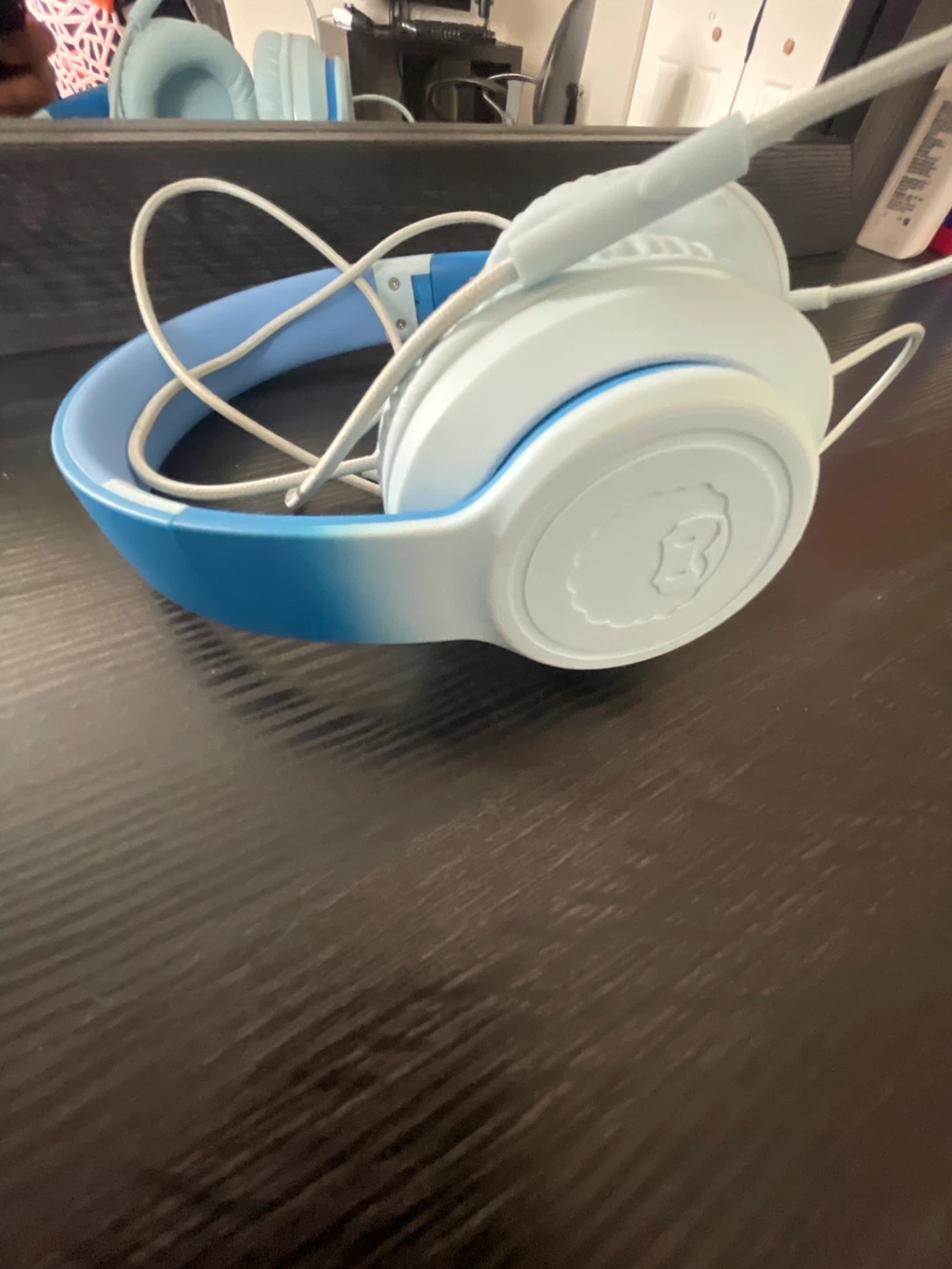 Kid's Blue and White Headphones
