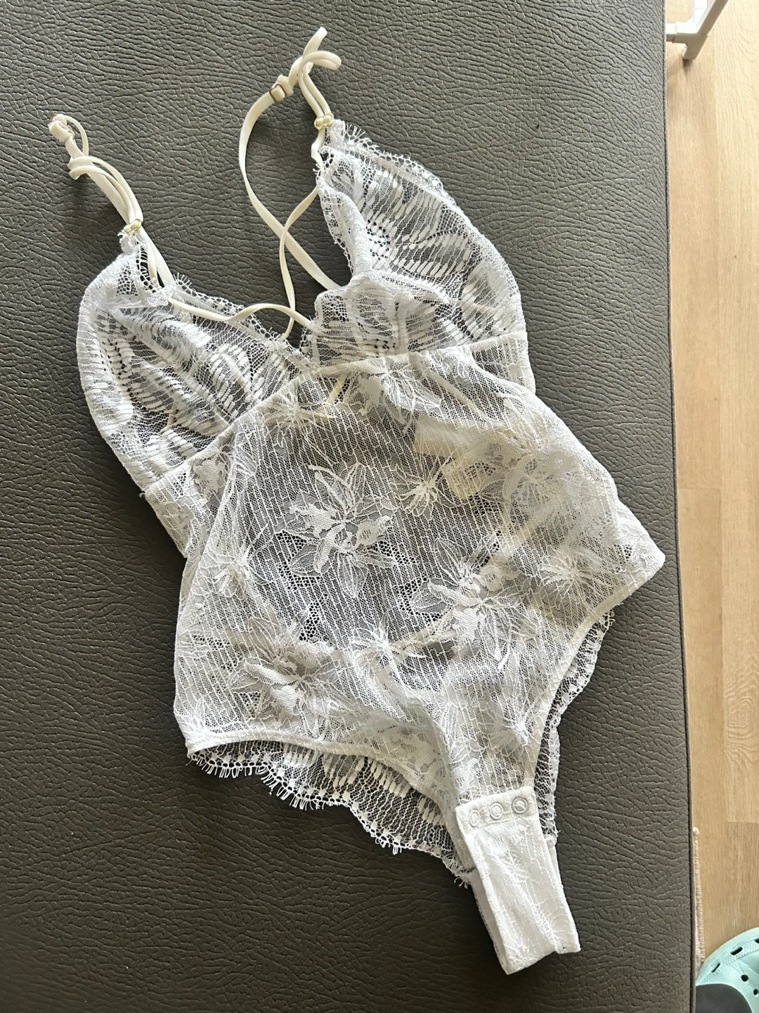 Lace Bodysuit - White  Woman