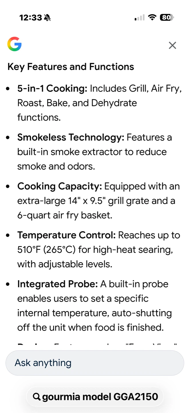 Gourmia 5-in-1 FoodStation Grill and Air Fryer - photo 5