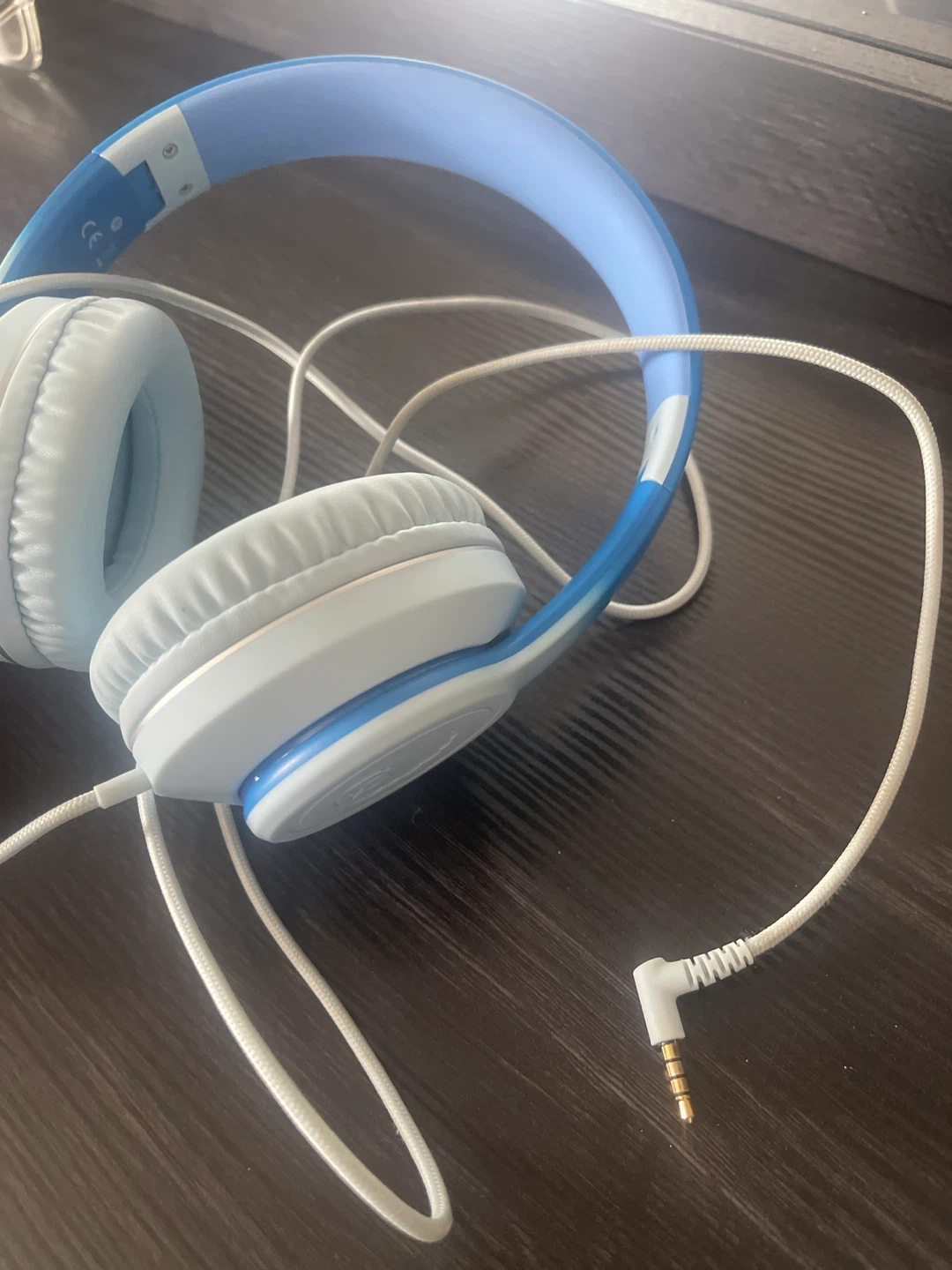 Kid's Blue and White Headphones - photo 2
