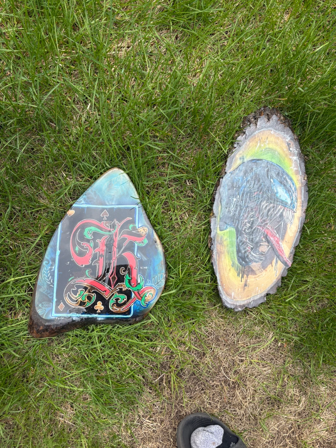 Live edge wood pieces 20 each  Artwork on Wood Slice - photo 3