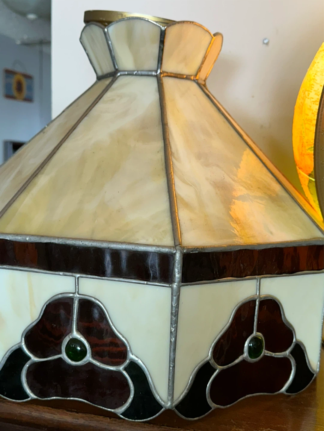 Stained glass Ceiling Ficture, 3d Light up Globe,head vase - photo 5