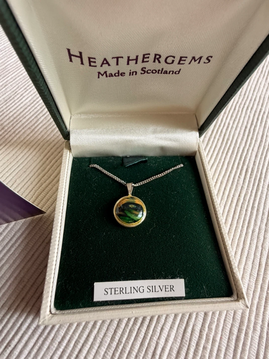 Heathergems Sterling Silver Pendant Necklace Made in Scotland - photo 2