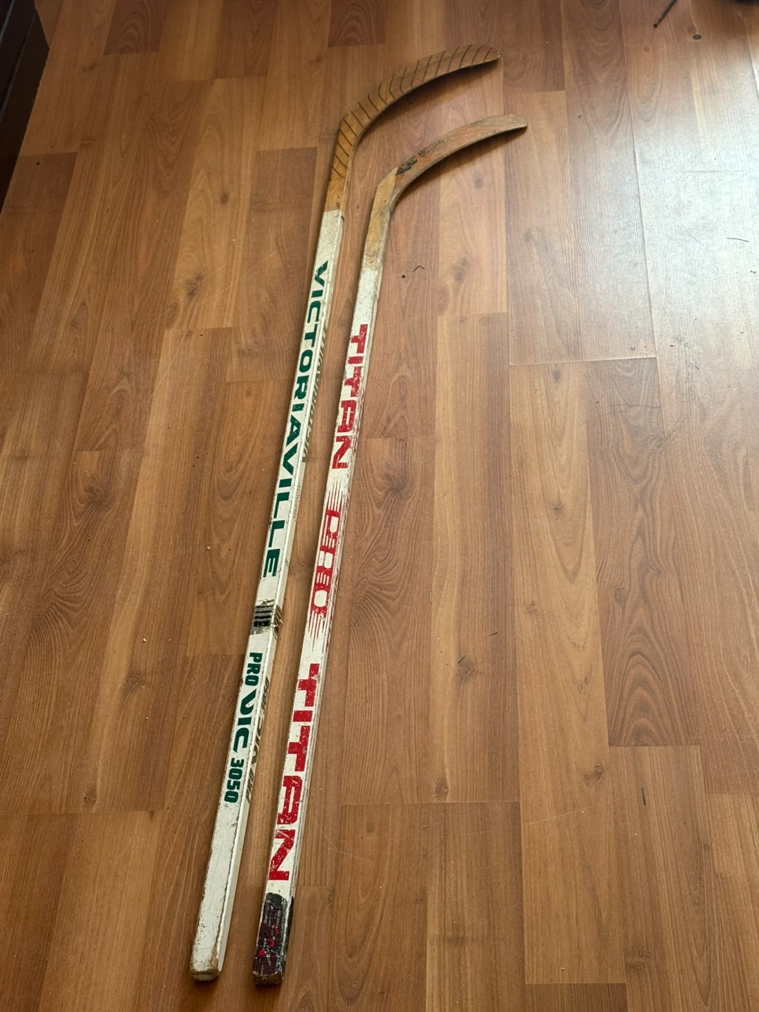 Titan and Victoriaville Hockey Sticks
