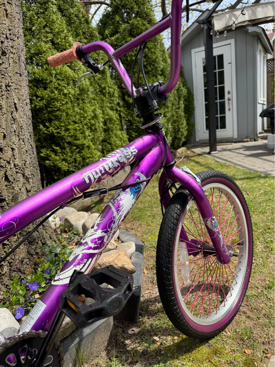 Purple 19 1/2 Freestyle BMX Bicycle - photo 2