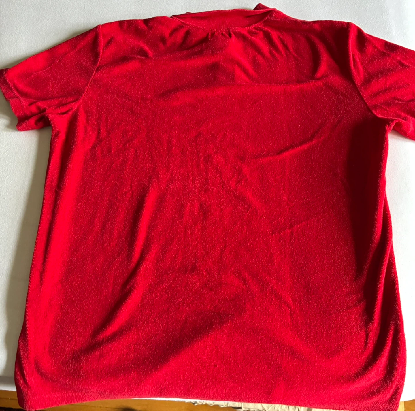 ROOTS vintage polo shirt T-shirt red terry cloth R letter logo - photo 4