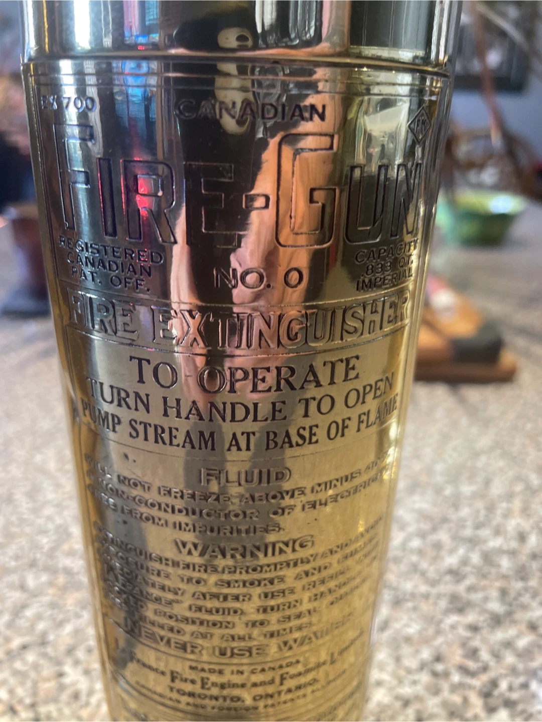 2 model A automotive brass fire extinguishers , blow torch. - photo 4