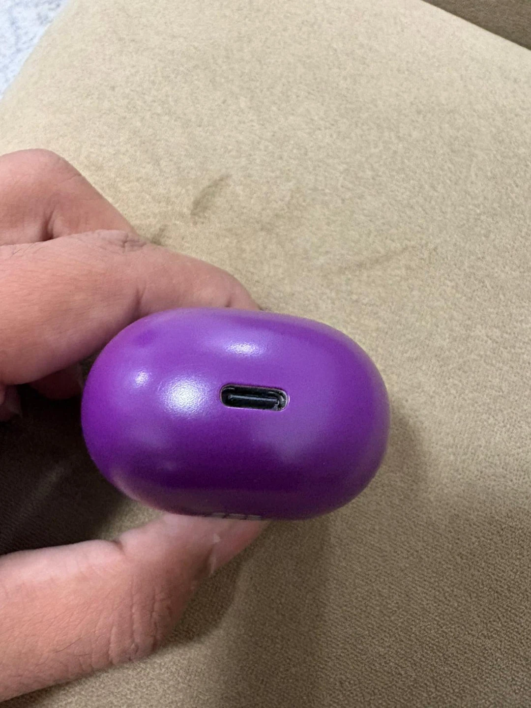 Purple Wireless Earbuds with Charging Case