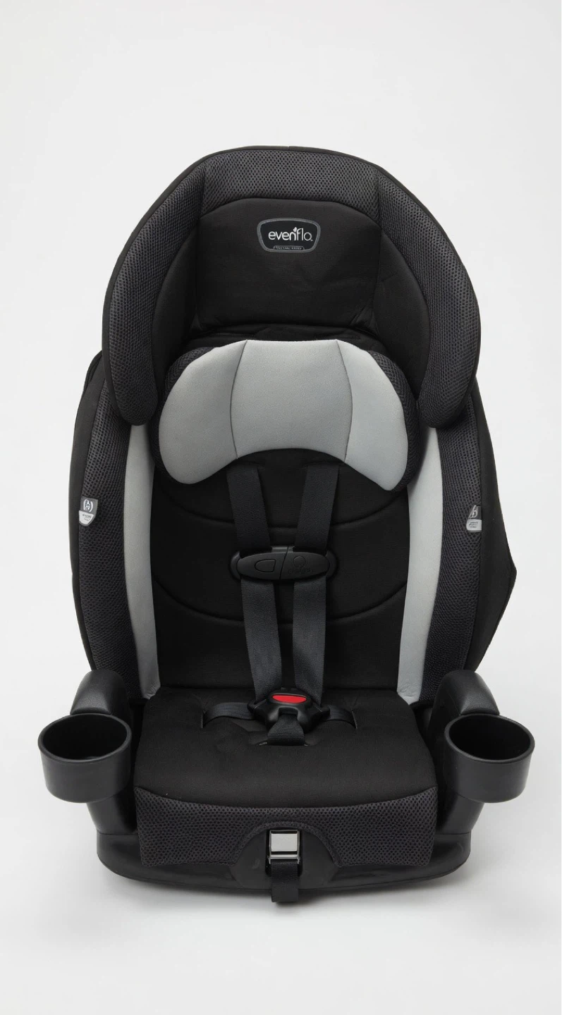 Evenflo Convertible Car Seat - Black/Grey | Excellent Condition - photo 3