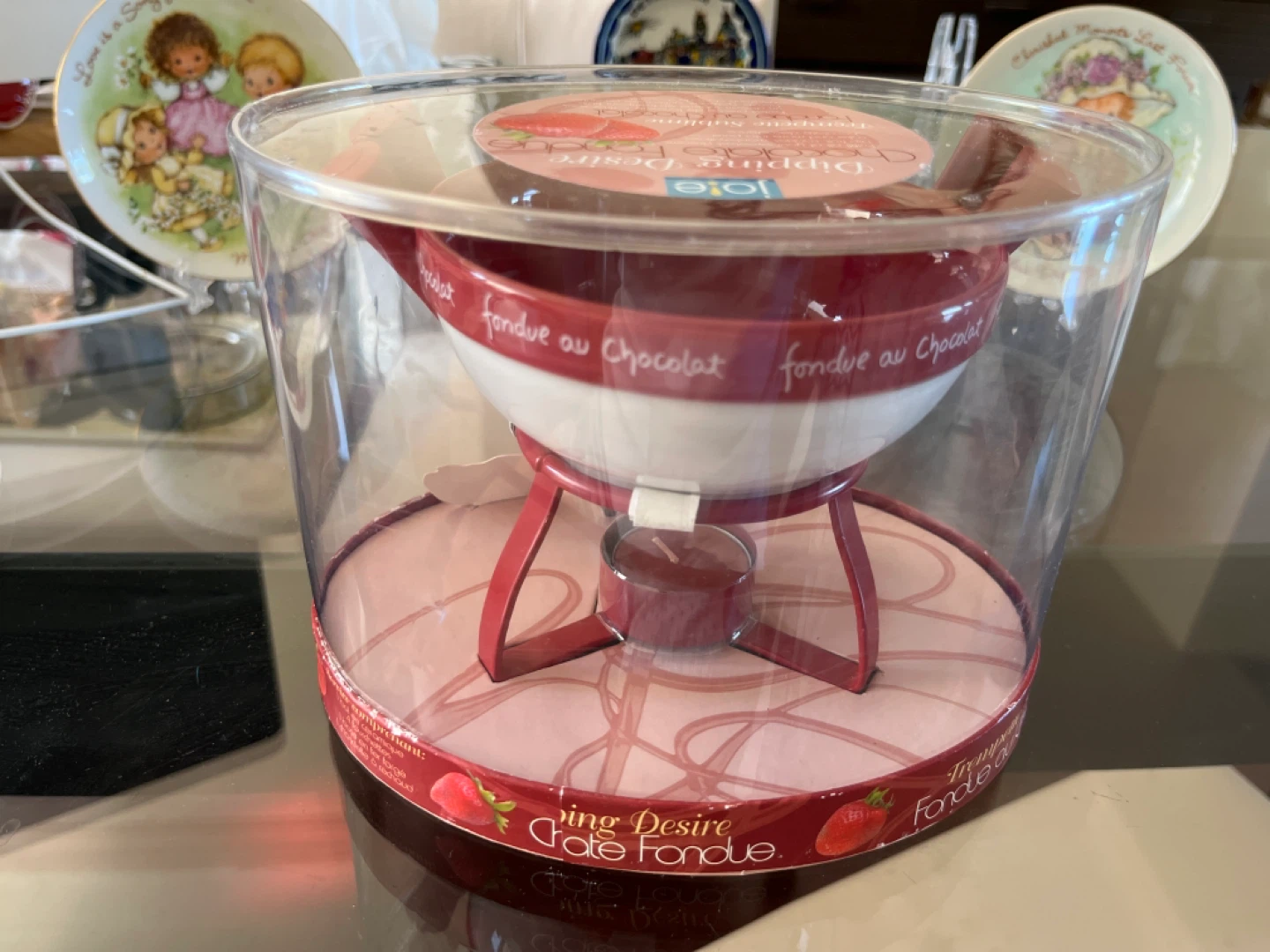JOIE Dipping Desire Chocolate Fondue Set with 4 Forks