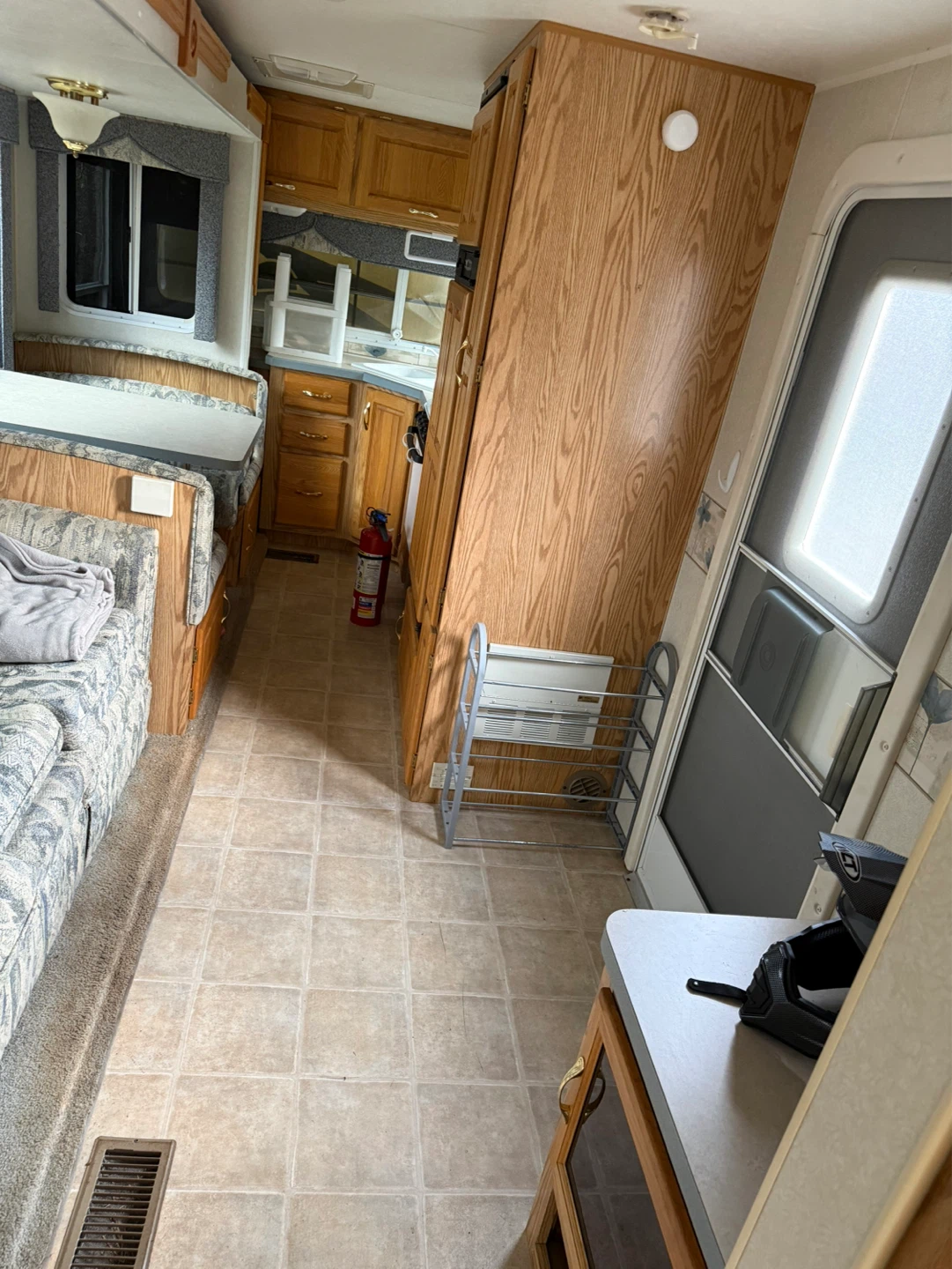 RV Interior - Sofa, Dinette, Kitchenette
