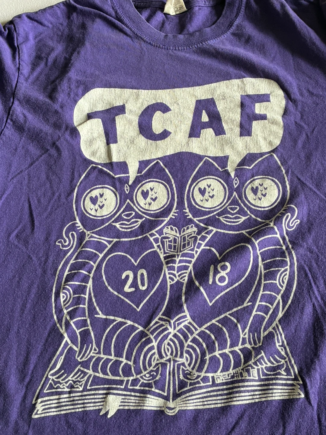 2018 Toronto Comic Arts Festival TCAF purple vintage tshirt polo - photo 5