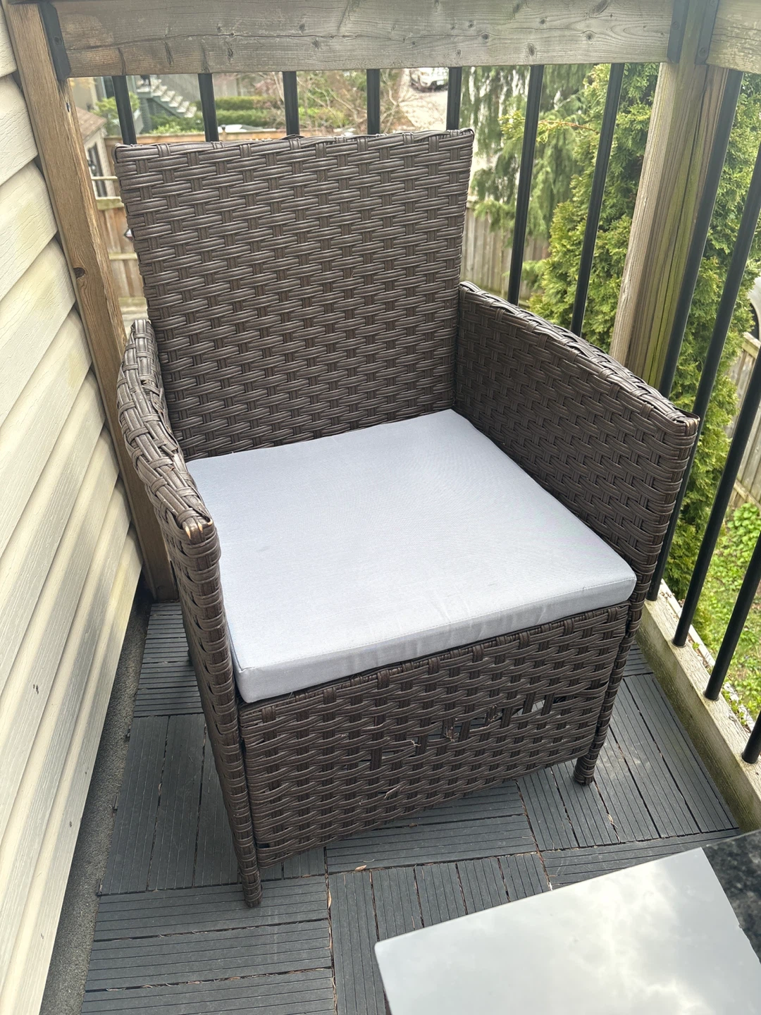 Wicker Balcony Furniture Set - photo 3