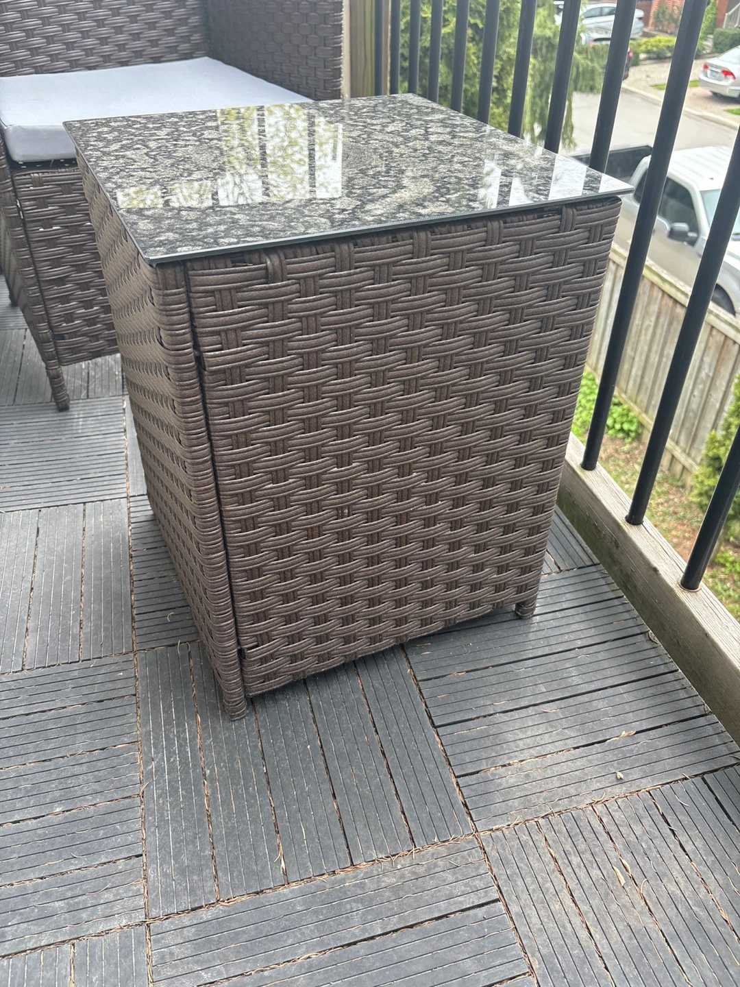 Wicker Balcony Furniture Set - photo 2