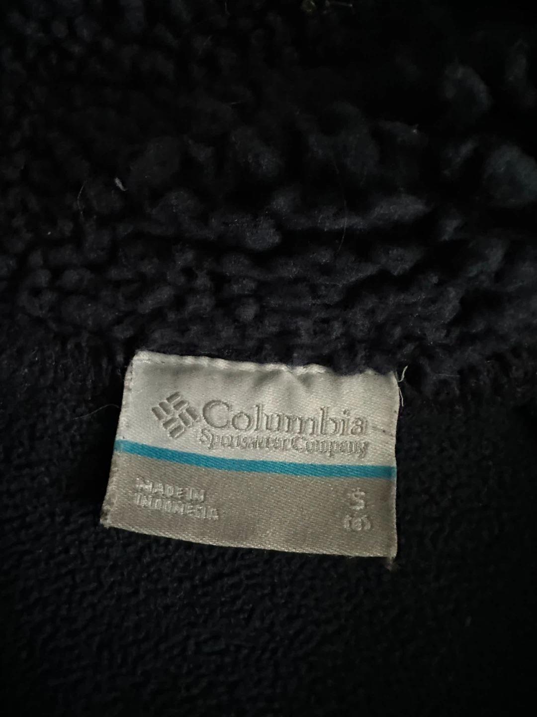 Columbia Fleece Jacket - Navy Blue - Youth Size S - photo 3