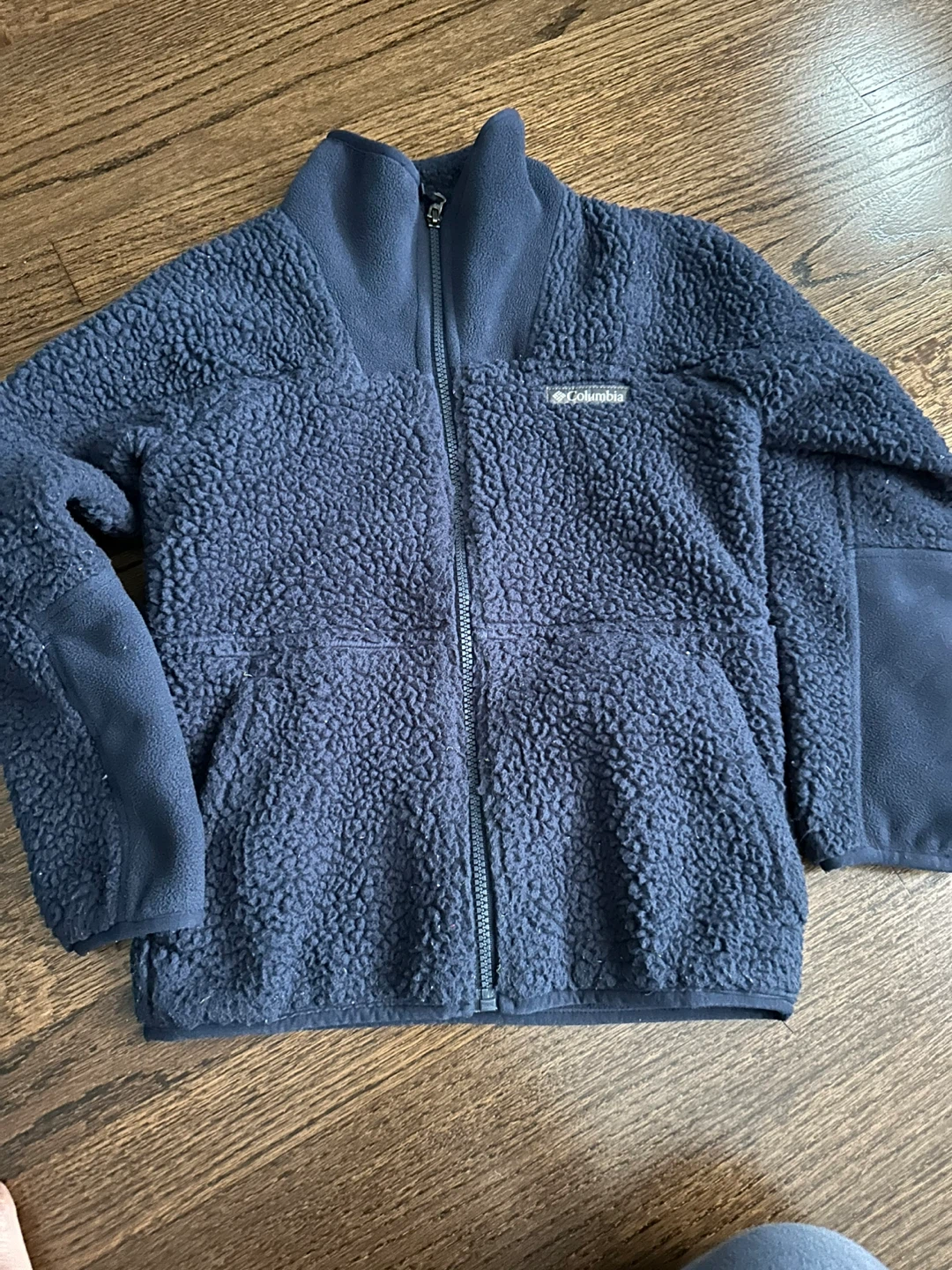 Columbia Fleece Jacket - Navy Blue - Youth Size S