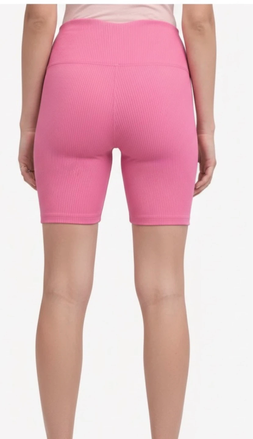 YEAR OF OURS Ribbed High Waisted Bike Shorts - Pink - photo 2
