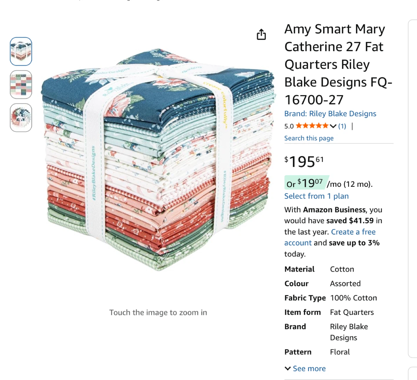 Amy Smart Mary Catherine 27 Fat Quarters Riley Blake Designs - photo 4