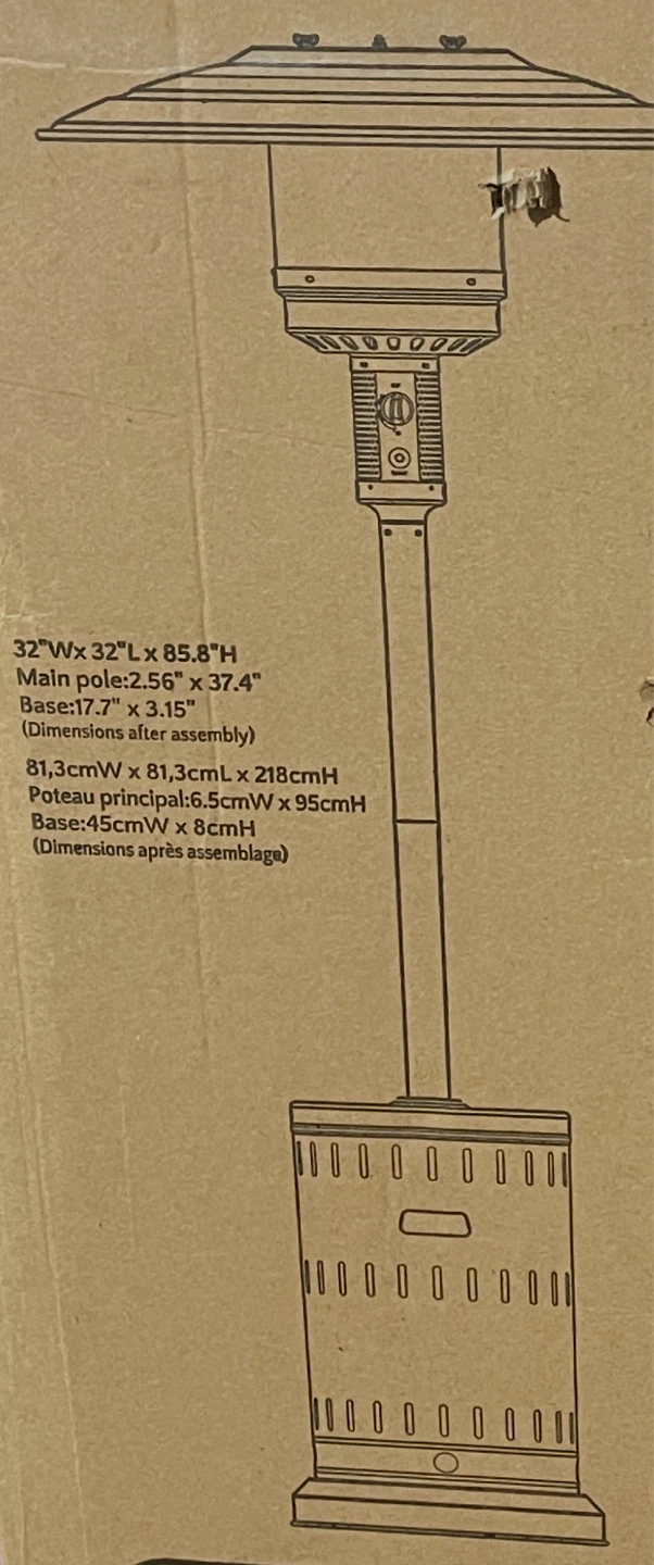 NEW-Paramount Patio heater 46,000 BTU - photo 4