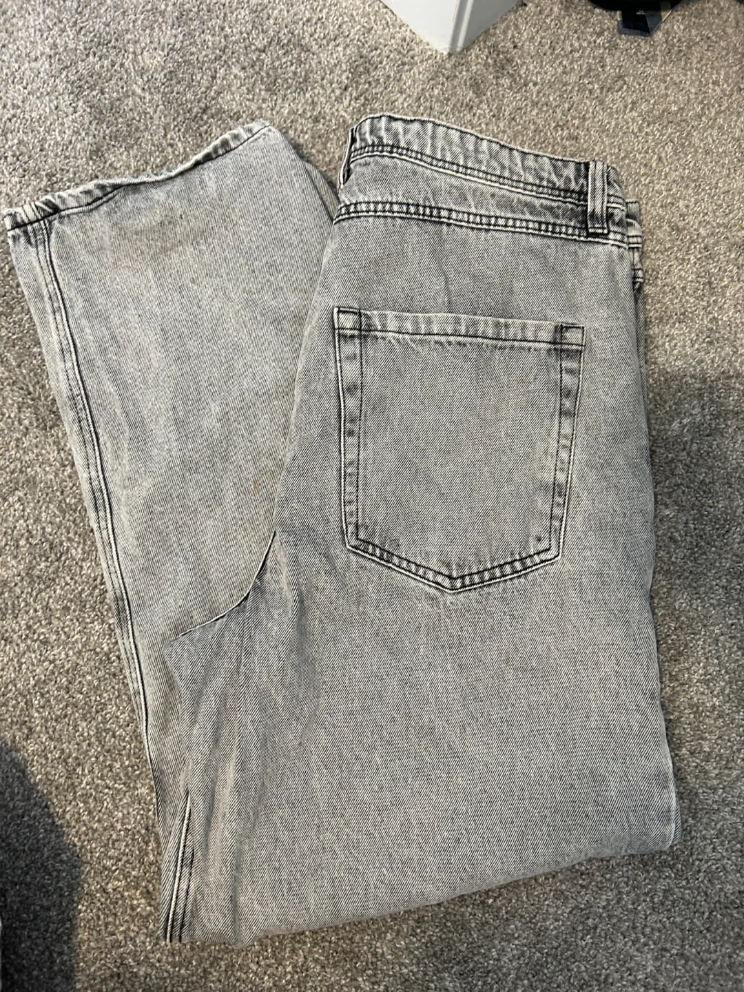 Empyre Scramble Grey Wash Loose Fit Skate Jeans