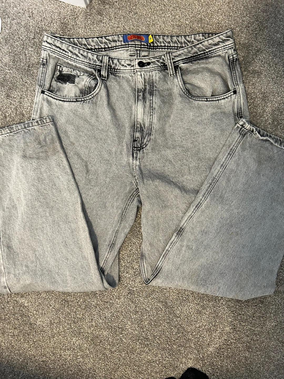 Empyre Scramble Grey Wash Loose Fit Skate Jeans - photo 2