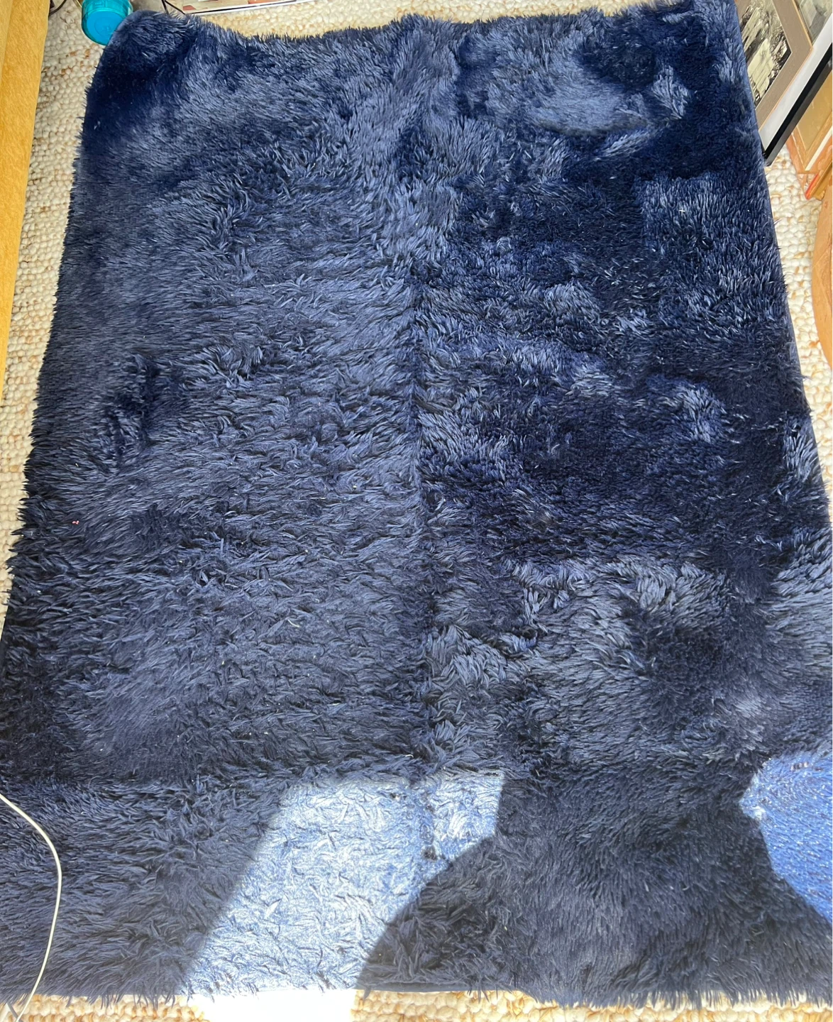 Navy Blue Shaggy Rug - photo 2