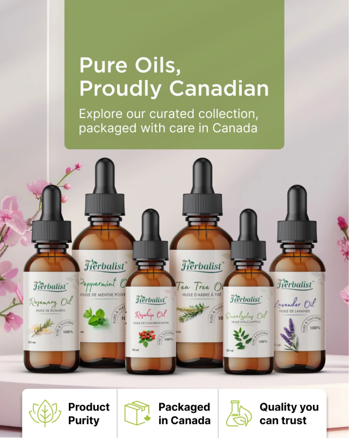 Pure Essential Oils - The Herbalist