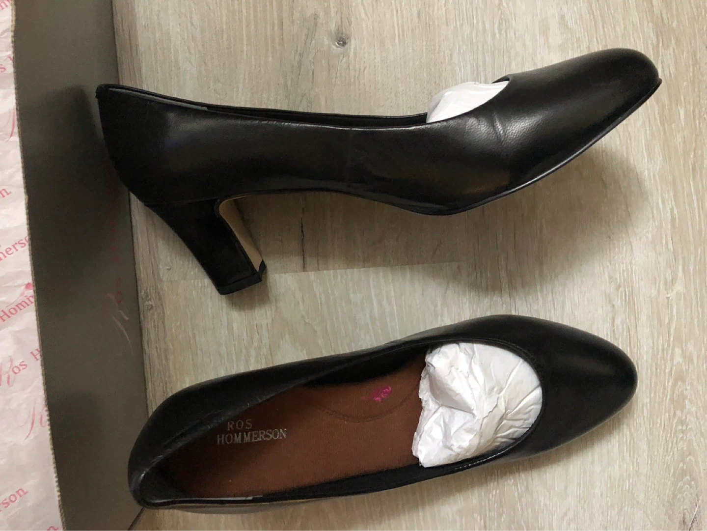 Ros Hommerson Black Leather Heels - photo 3