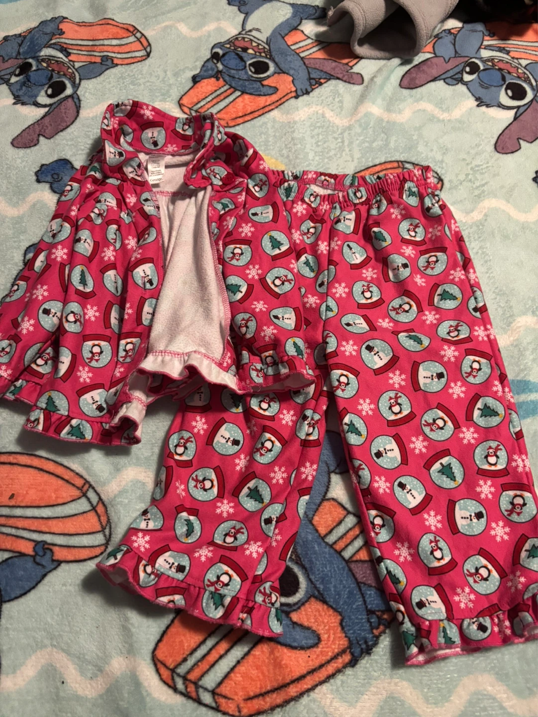 George Girls 12-18M Snowman Pajama Set