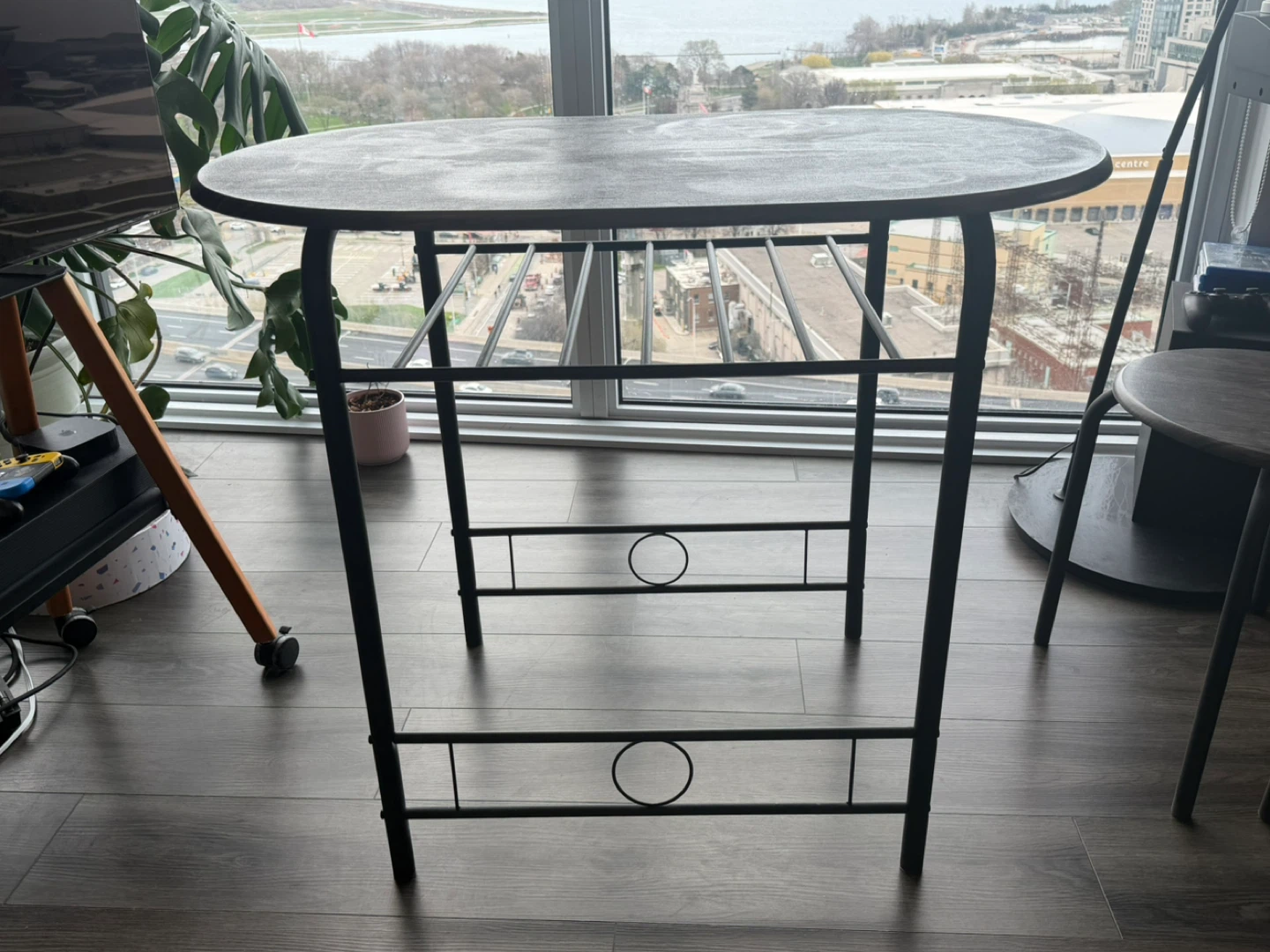 3-Piece Dining/Kitchen Compact Table Set for Small Space - photo 2