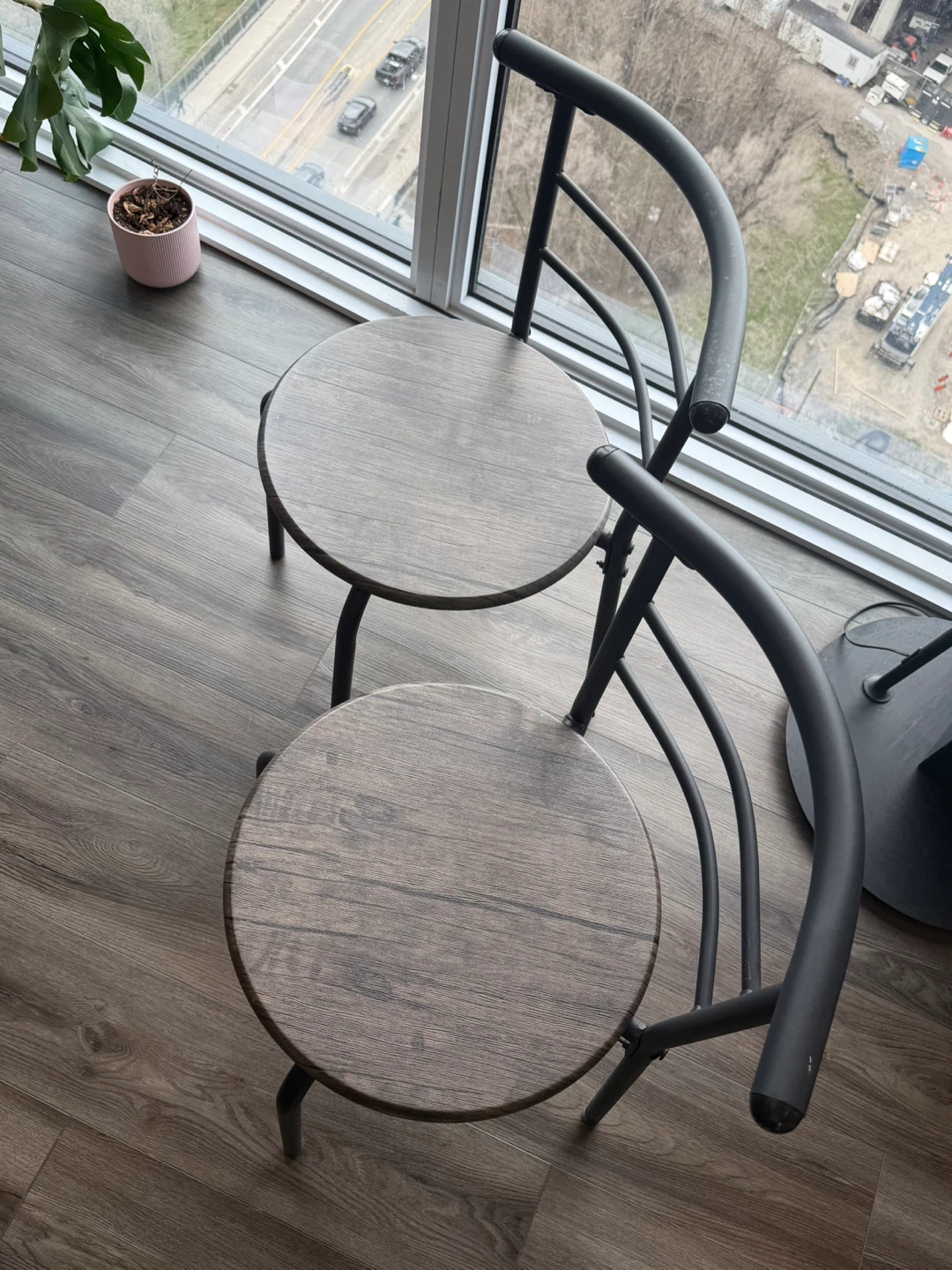 3-Piece Dining/Kitchen Compact Table Set for Small Space - photo 4