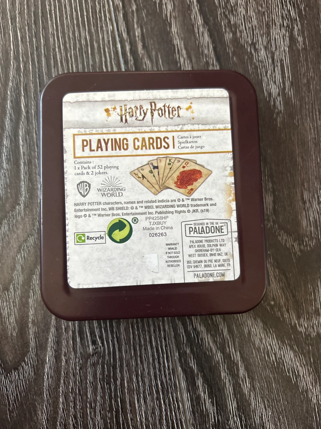 Harry Potter Playing Cards Tin - photo 5
