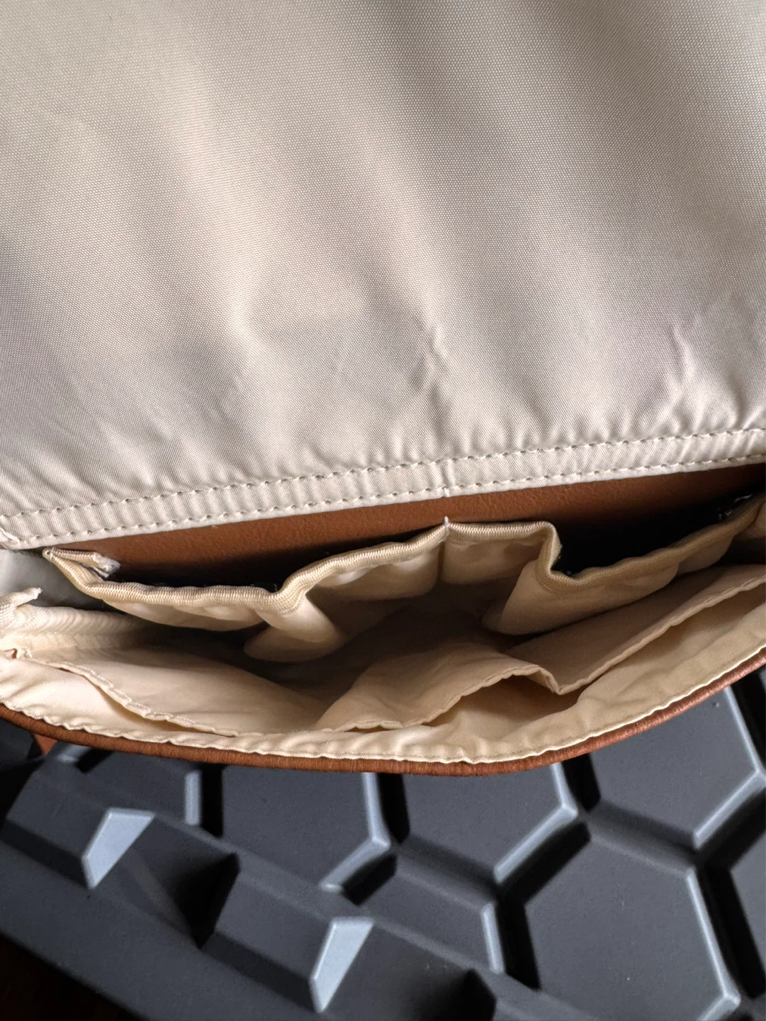 Miss Fong Diaper Bag Backpack Brown Faux Leather - photo 5