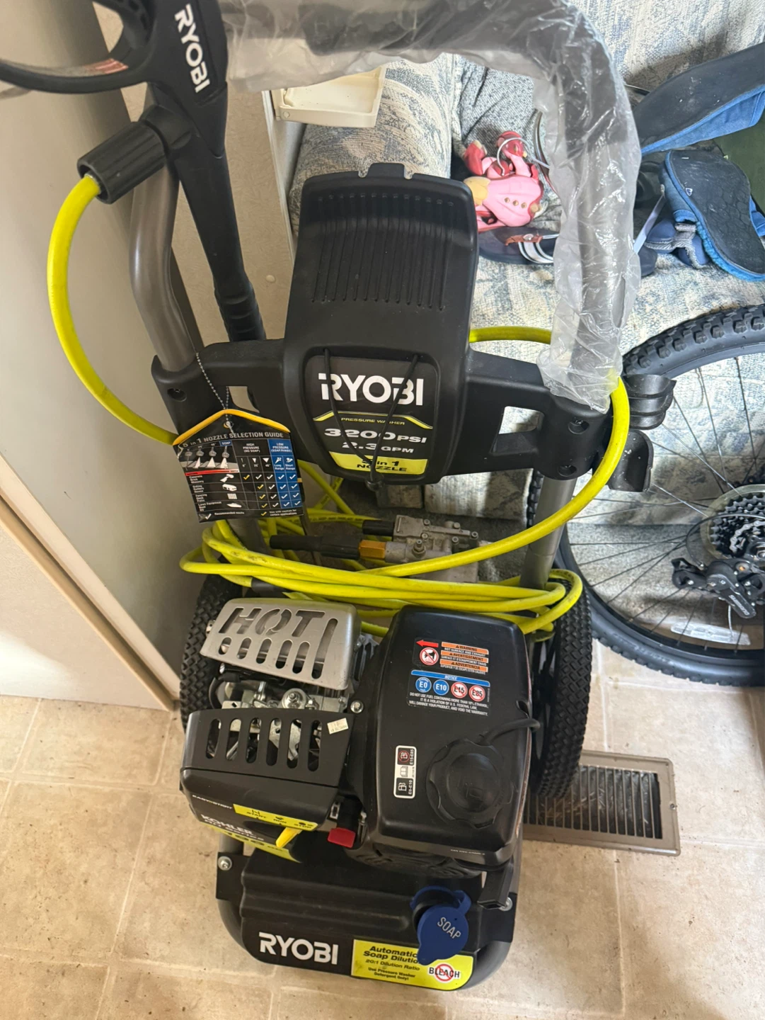 Ryobi 3200 PSI Gas Pressure Washer