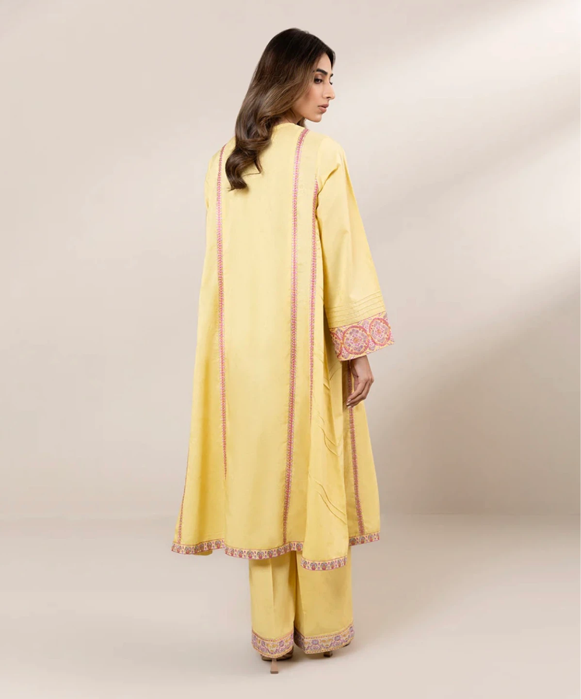 Sapphire Yellow Embroidered 3-Piece - photo 3