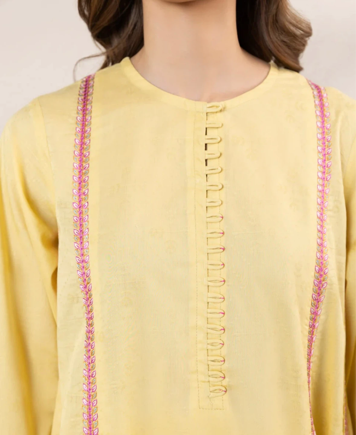 Sapphire Yellow Embroidered 3-Piece - photo 4
