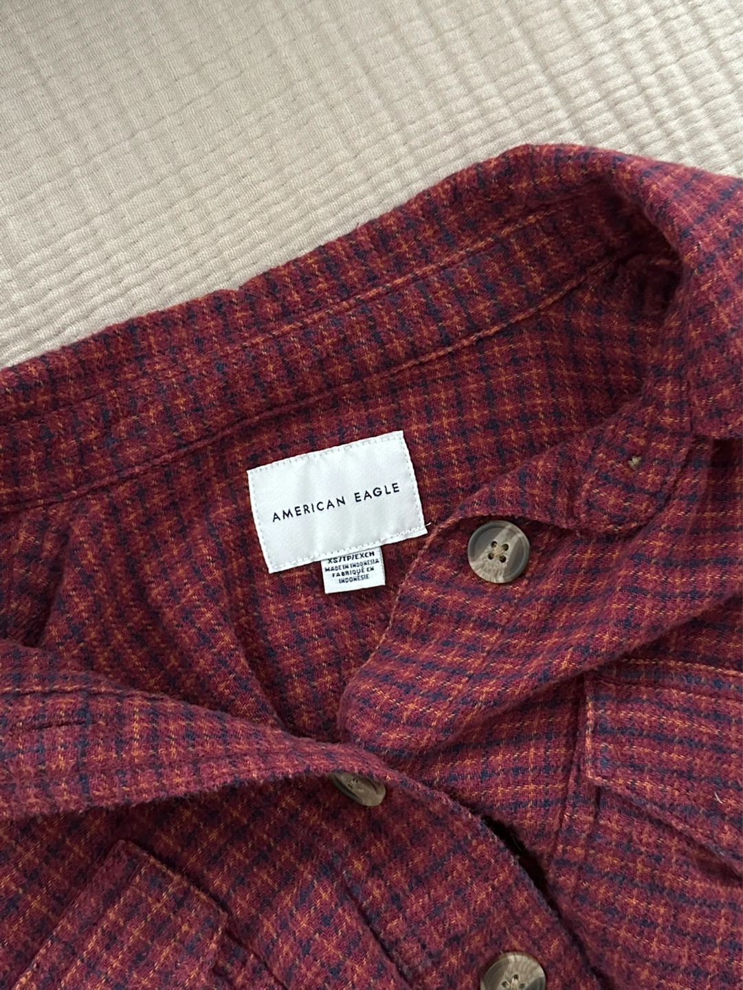 American Eagle Cropped plaid shirt XS - photo 3