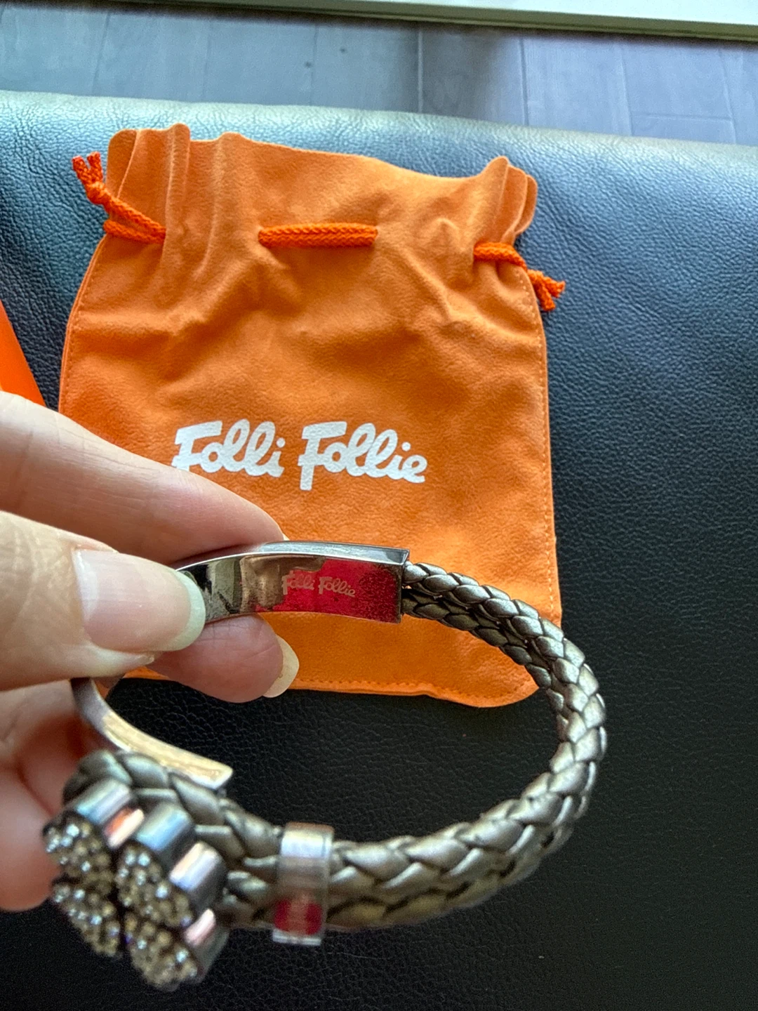 Folli Follie Braided Bracelet with Clover Charm - photo 2