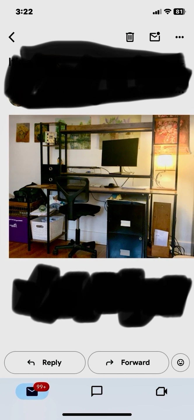 FREE Desk with shelves and hutch