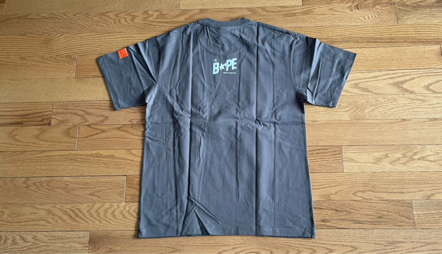 BAPE x Heron Preston T-Shirt - Grey - Size M - photo 2